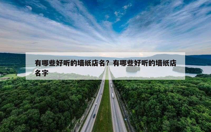 有哪些好听的墙纸店名？有哪些好听的墙纸店名字