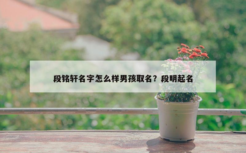 段铭轩名字怎么样男孩取名？段明起名