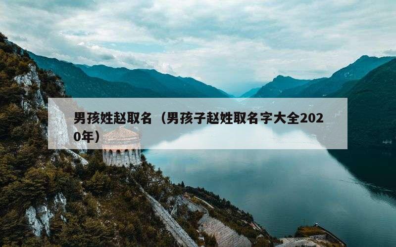 男孩姓赵取名（男孩子赵姓取名字大全2020年）