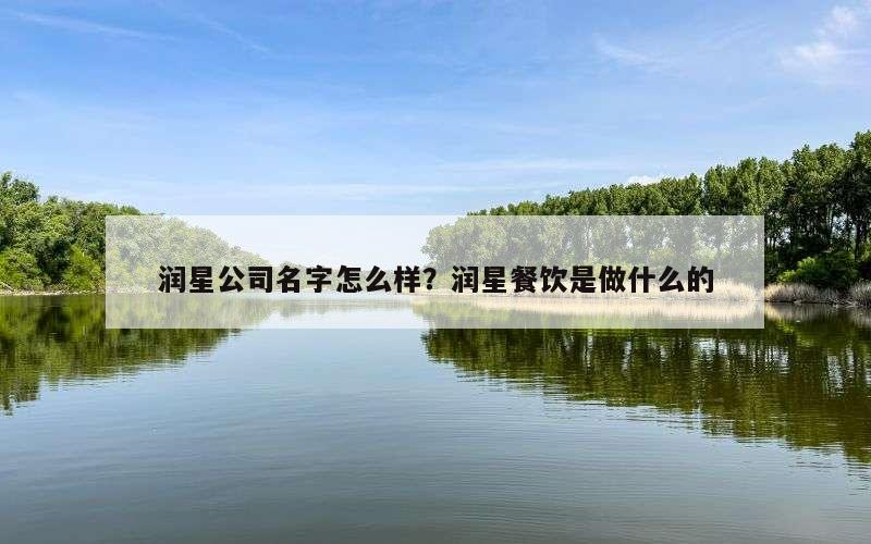 润星公司名字怎么样？润星餐饮是做什么的